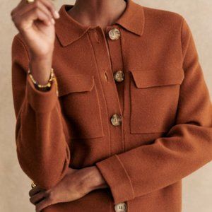 EUC Sezane Betty Cardigan - Hazelnut - Size S